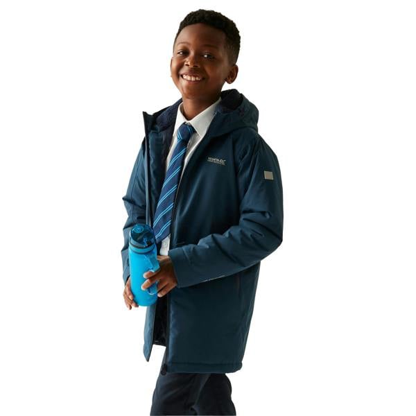 Regatta Childrens/Kids Farbank II Waterproof Jacket - Navy Blue - 