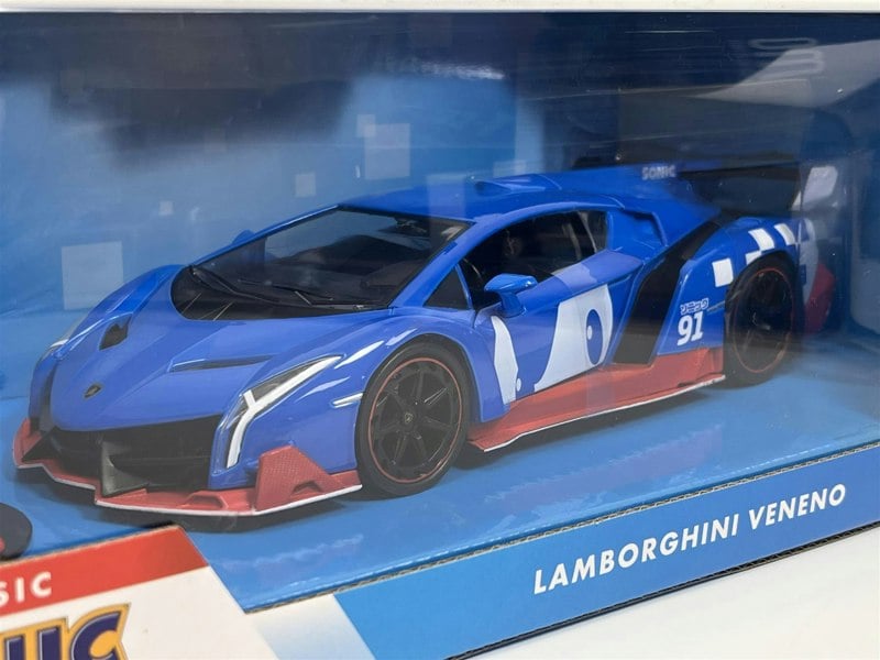 Jada Sonic The Hedgehog Figure Lamborgini Veneno 1:24 Scale Jada 35433