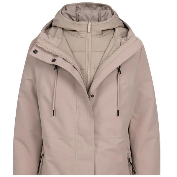 Trespass Womens Allegra DLX 3 in 1 Waterproof Jacket - Sand
