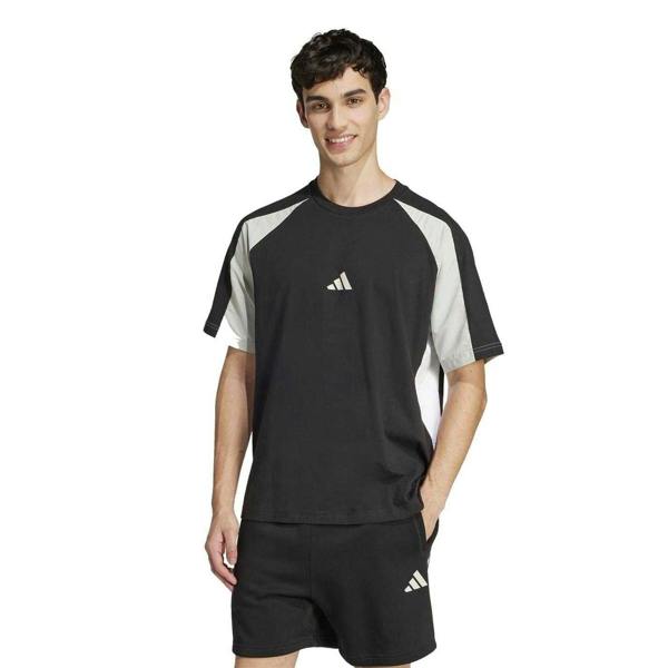 Adidas Mens Essentials Colour Block T-Shirt - Black - 