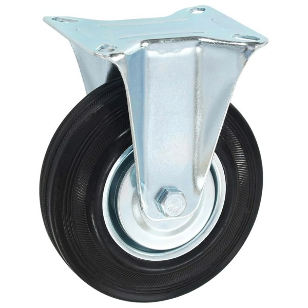 Berkfield 8 pcs Fixed Casters 125 mm