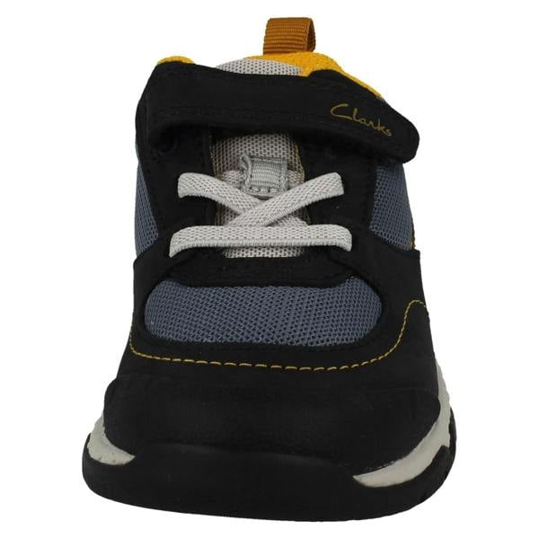 Clarks Childrens Clarks Casual Hook And Loop Fastening Trainers Steggy Stride