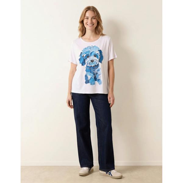 Blue Vanilla Patchwork Denim Dog Top