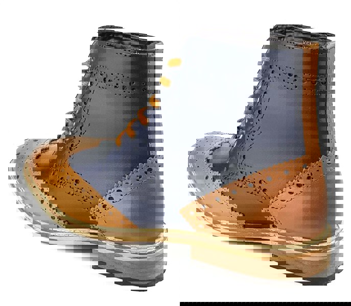 Frank James Kensington Mens Lace Brogue Leather Boots