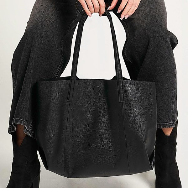 Barneys Originals Real Cow Leather Everyday Tote Bag