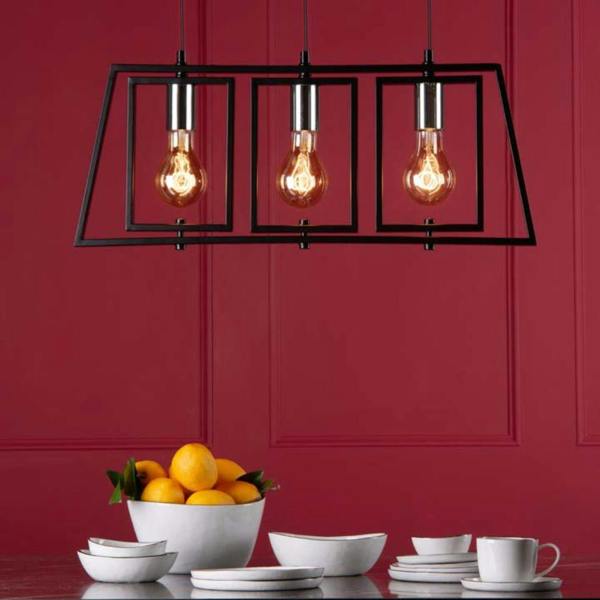 Pagazzi Lighting Celio 3 Light Matt Black Ceiling Bar
