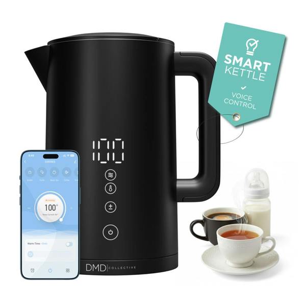 DMD Collective Smart Kettle with App & Voice Control – Variable Temperature Electric Kettle 1.5L