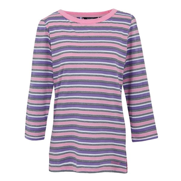 Regatta Womens/Ladies Baylette II Striped T-Shirt - Soft Pink