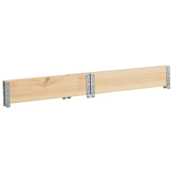 Berkfield Pallet Collar 100x100 cm Solid Pine Wood