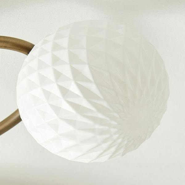 Pagazzi Lighting Jaymie 3-Light Antique Brass Semi-Flush Ceiling Light