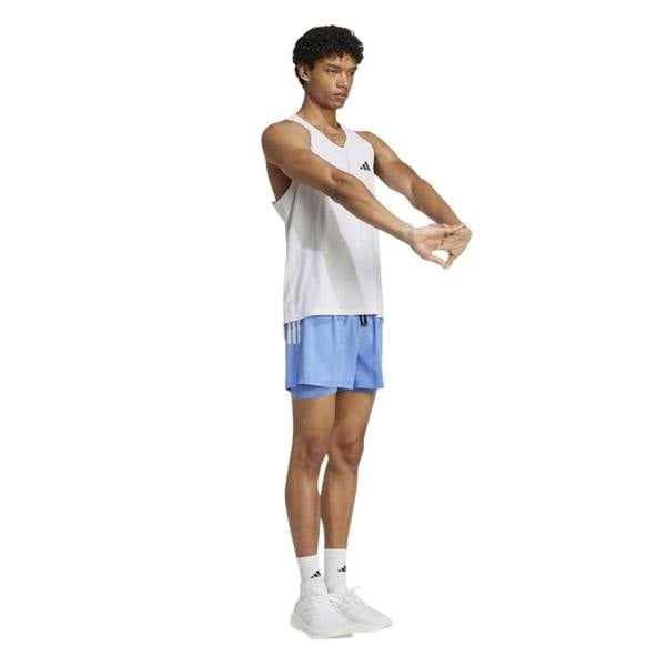 Adidas Mens Own The Run 2 in 1 Running Shorts - Blue - 