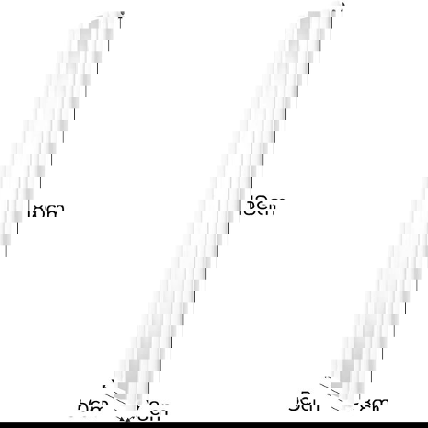 Monstershop Oval Mirror Radiator - 1800mm x 500mm - White