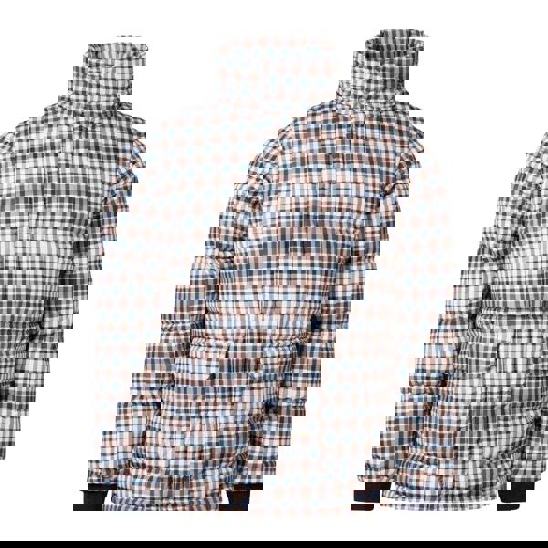 Aquascutum Mens Checked Active Puffer Jacket - Beige