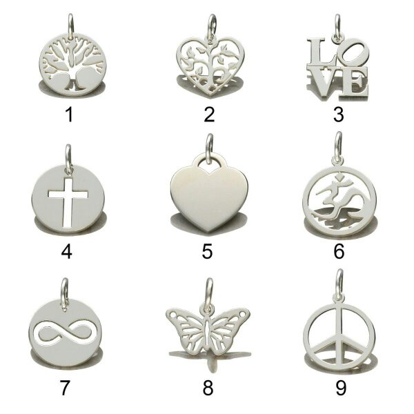 Christopher James of London Sterling Silver Bead Ball Anklet With Your Choice of Charm