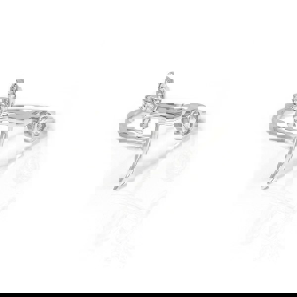 Say It With Adjustable Winged Initial Ring - Sterling Silver