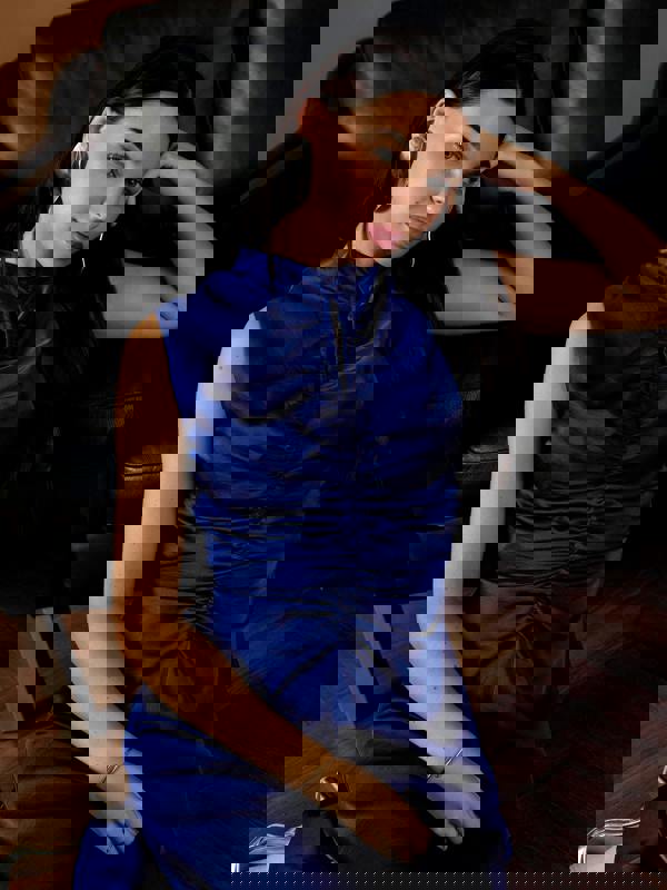 GWD Verity Satin Cobalt Maxi Dress