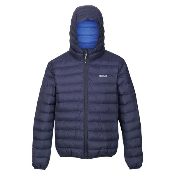 Regatta Mens Marizion Baffled Hooded Padded Jacket - Navy/New Royal