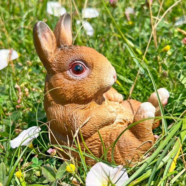 Ferncrest Trading Set of 4 Medium Rabbit Garden Animal Ornaments
