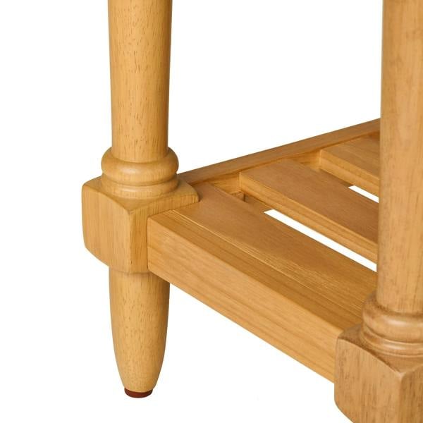 Statement Furniture Blenheim Oak Console Table. Slimline Wooden Hall Table with Storage