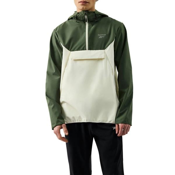 Reebok Mens Burbage Overhead Windrunner Jacket - Breakaway Green - 