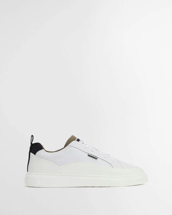 Barbour Stannington Trainer - White/Navy/Trench
