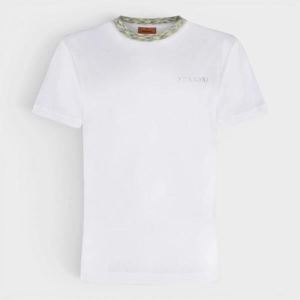 Missoni Contrast Neckline Detail T-Shirt White