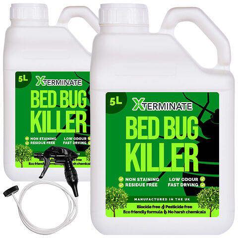 Xterminate Pesticide Free Bed Bug Killer Spray 10L - Biocide Free, No Harsh Chemicals, Eco-Friendly Formula