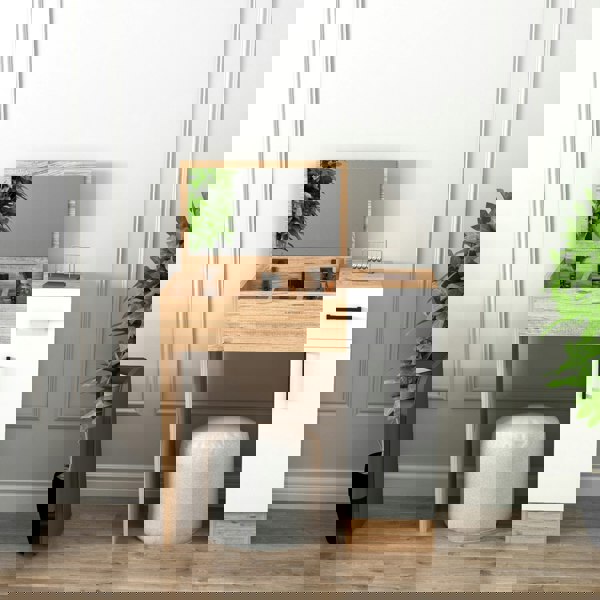 Destina Home Agnes Freestanding Makeup Vanity Table with Mirror