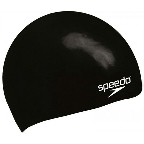 Speedo Childrens Silicone Swim Cap - Black