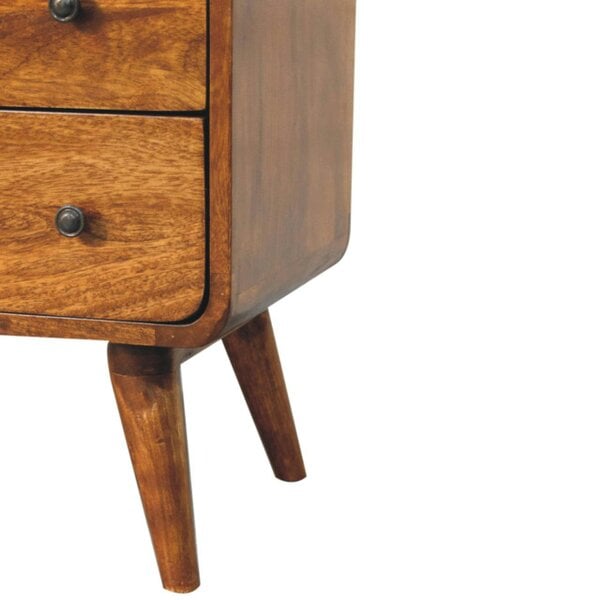 Wyld Haus Trento Curved 2 Drawer Charm Console Table