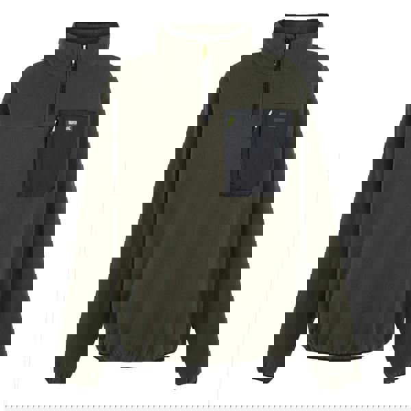 Regatta Mens Frankie Half Zip Fleece Top - Dark Khaki - 