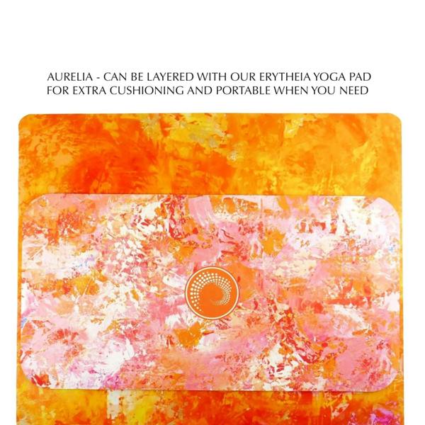 Kati Kaia Aurelia Orange Travel Yoga Mat