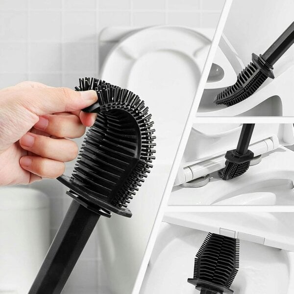 deAO Toys deAO Silicone Toilet Brush Black