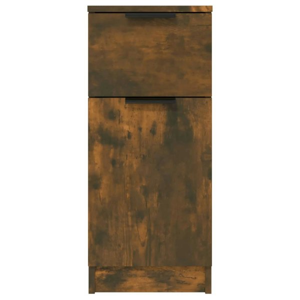Berkfield Sideboards 2 pcs Smoked Oak 30x30x70 cm Engineered Wood