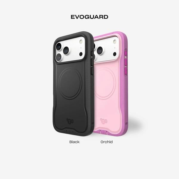 Tech21 Evo Guard Case with MagSafe & Holster for iPhone 17/18 Pro Max 6.9" Black - T21-11671