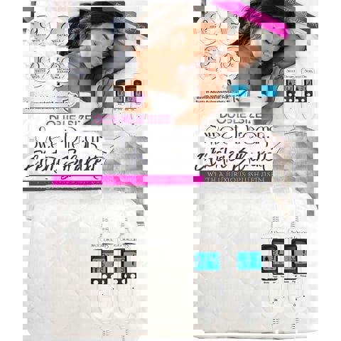 Sweet Dreams Electric Blanket Double Size - Plush Fleece Quilted - 10 Timer & 9 Heat Settings - Overheat Protection