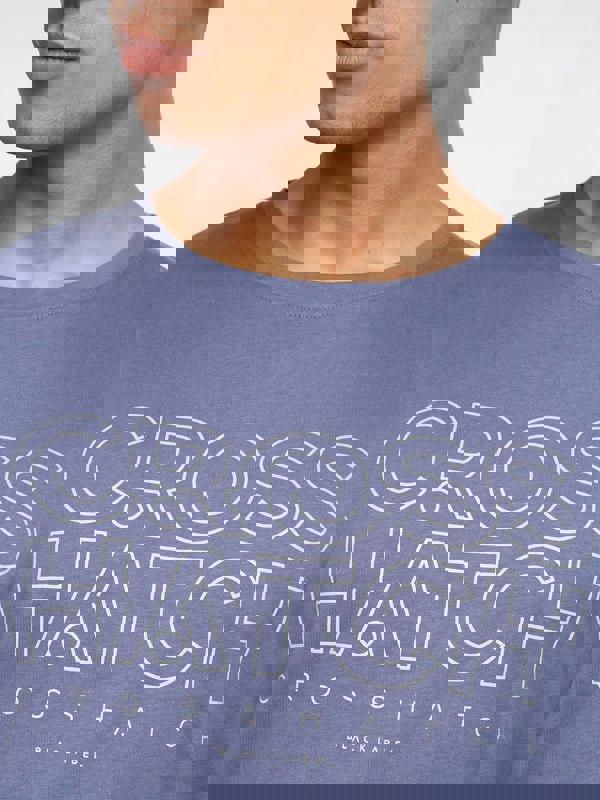 Crosshatch Helty T-Shirt Denim Blue