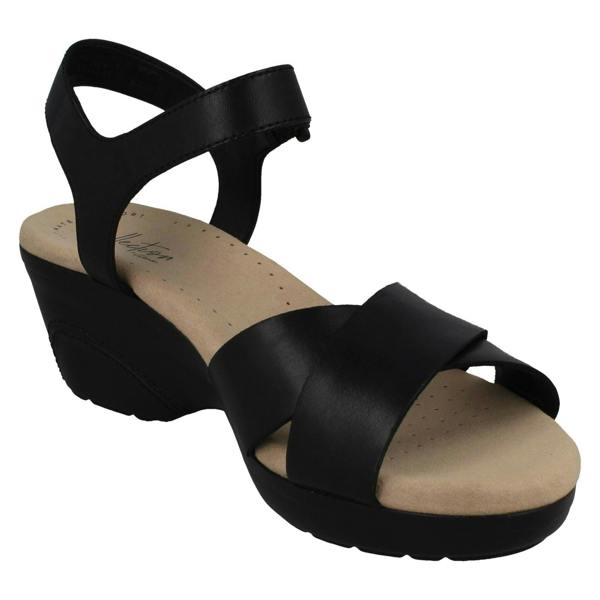 Clarks Ladies Clarks Casual Wedge Sandals Lynette Deb