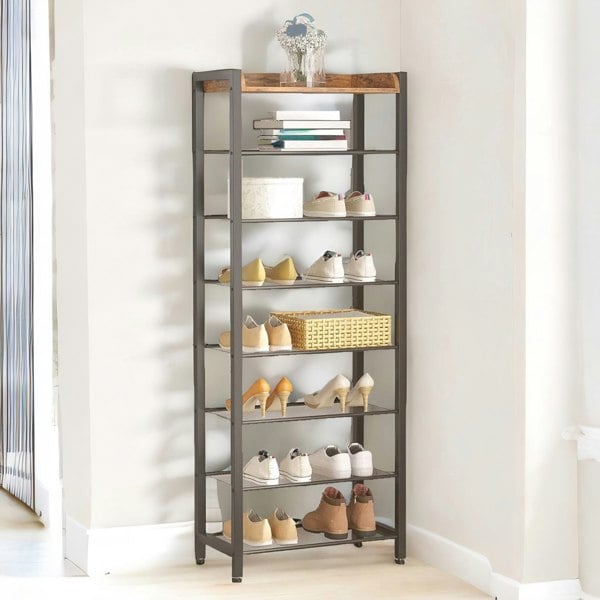 Rafaelo Mobilia 8 Tier Shoe Rack