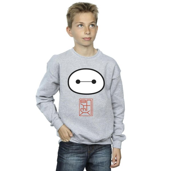 Disney Boys Big Hero 6 Baymax Icon Sweatshirt - Sports Grey