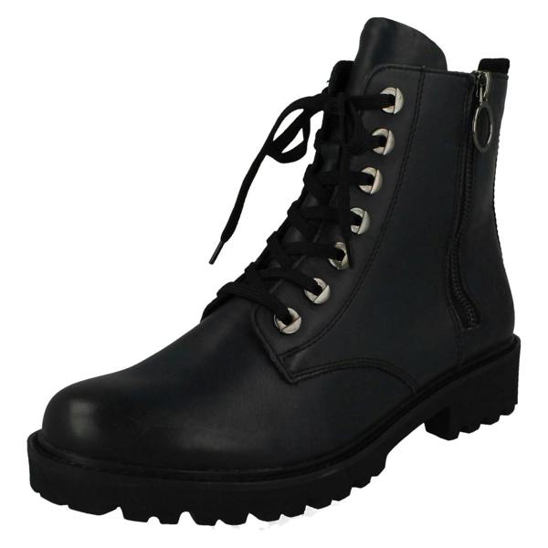 Remonte Ladies Remonte Zip & Lace Up Fastening Casual Ankle Boots D8671