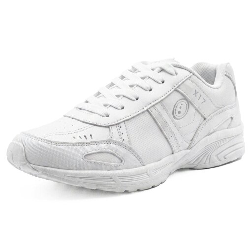Optimum X17 Lace-Up School Trainers (Senior) | Durable Black & White - White