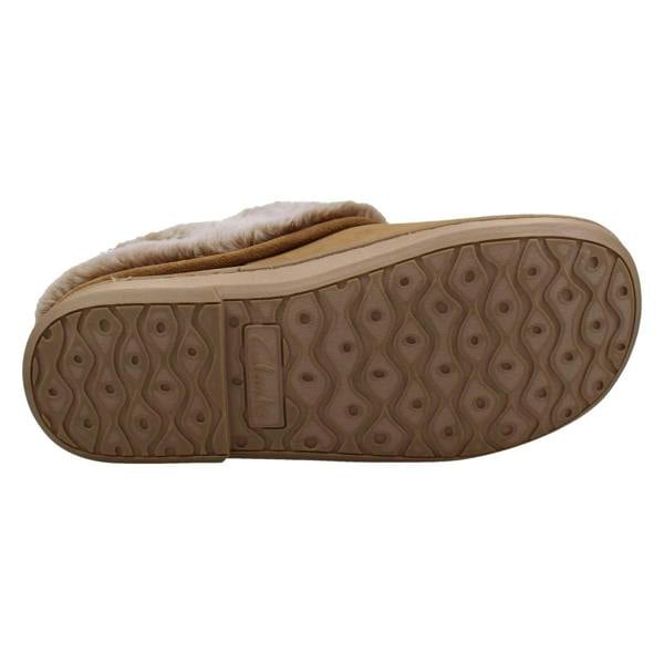 Clarks Ladies Clarks Warm Lined Slippers With Faux Fur Evelyn Mule