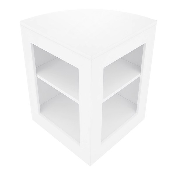 Monstershop Gravity LED Shop Counter Set B1200, C1200, TB60 &  & CM60 - White