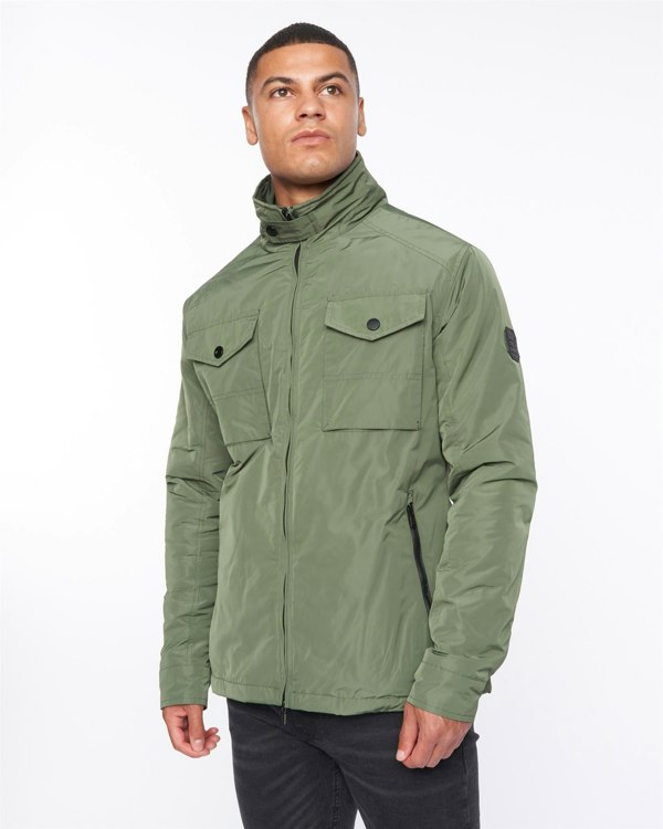 Duck and Cover Blensons Padded Jacket Dark Olive