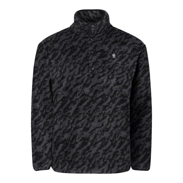 Dare 2B Mens Marble Quarter Zip Fleece Top - Black - 