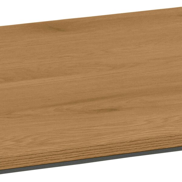 Wyld Haus Lagos 4 Seater Rectangular Natural Wild Oak and Black Metal Dining Table