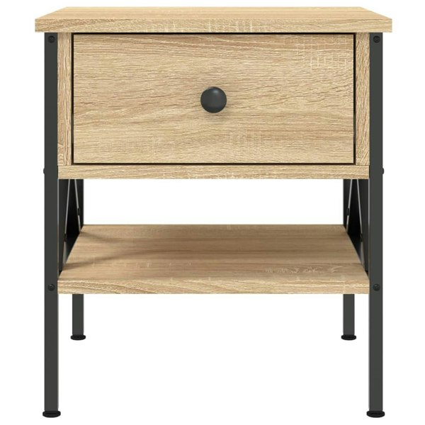 Berkfield Bedside Table Sonoma Oak 40x42x45 cm Engineered Wood