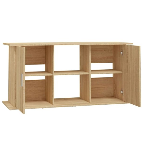 Berkfield Aquarium Stand Sonoma Oak 121x41x58 cm Engineered Wood