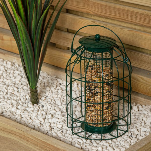 Samuel Alexander Pack of 5 Wild Bird Hanging Nut Feeder with Squirrel Guard